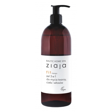 ZIAJA BALTIC HOME SPA Fit SHOWER GEL 3in1 FACE BODY HAIR MANGO