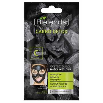 BIELENDA CARBO DETOX CLEANSING CARBON MASK FOR COMBINATION & OILY SKIN