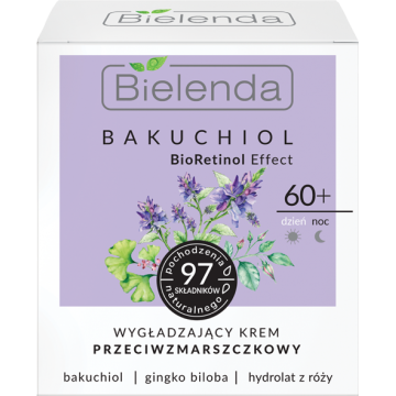 BIELENDA BAKUCHIOL BIORETINOL EFFECT SMOOTHING ANTI-WRINKLE CREAM 60+