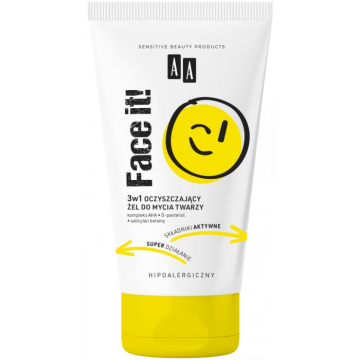 AA FACE IT! FACE CLEANSING GEL 3IN1