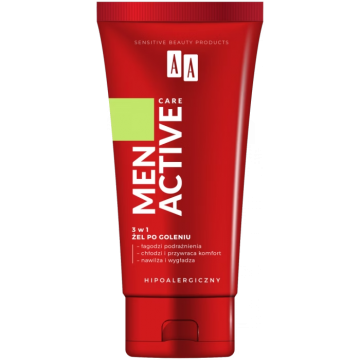 AA MEN ACTIVE CARE AFTER SHAVE GEL 3-IN-1