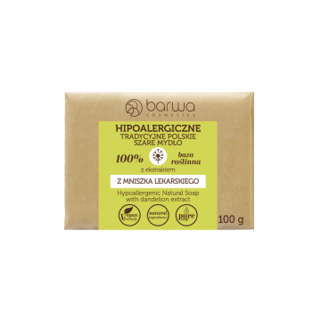 BARWA HYPOALLERGENIC NATURAL BAR SOAP WITH DANDELION EXTRACT