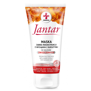 JANTAR MEDICA+ RECONSTRUCTION MASK WITH AMBER EXTRACT FOR DAMAGED HAIR