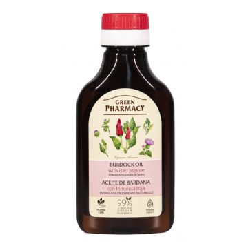 GREEN PHARMACY BURDOCK OIL WITH RED PEPPER