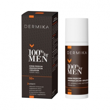 DERMIKA 100% FOR MEN ANTI-WRINKLE CREAM 50+