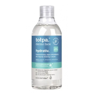 TOŁPA DERMO FACE HYDRATIV HYALURONIC MICELLAR CLEANSING WATER