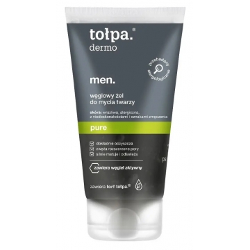 TOŁPA DERMO MEN PURE CHARCOAL FACE CLEANSING GEL