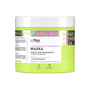 SO!FLOW EMOLLIENT-PROTEIN MASK FOR LOW POROSITY AND VOLUMELESS HAIR